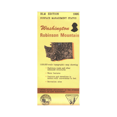 Map: Robinson Mountain WA - WA033S