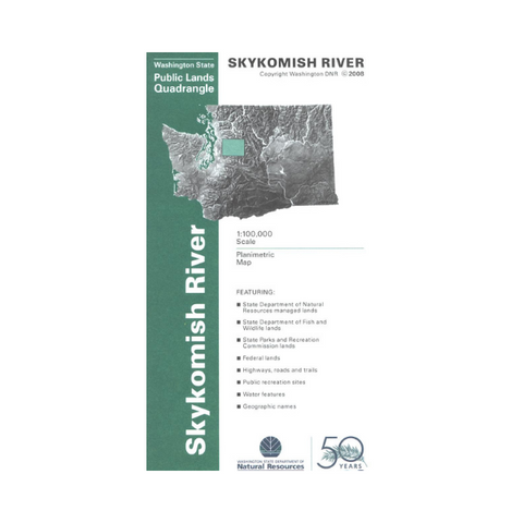 Map: Skykomish River WA - WA039S