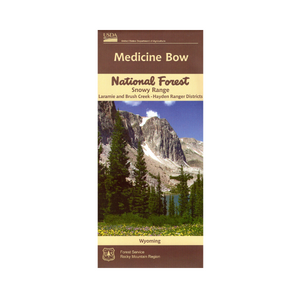 Map: Medicine Bow NF WY - Snowy Range