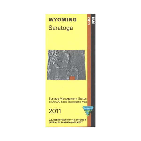 Map Saratoga WY WY046S Public Lands Interpretive Association