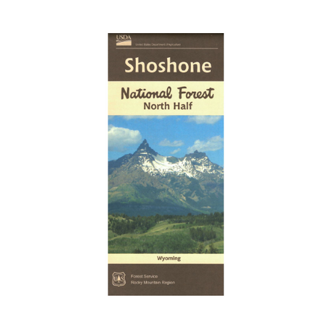 Map: Shoshone National Forest WY - North